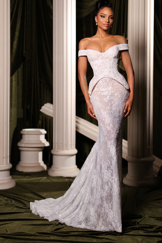 Two-Piece Bridal Lace Set