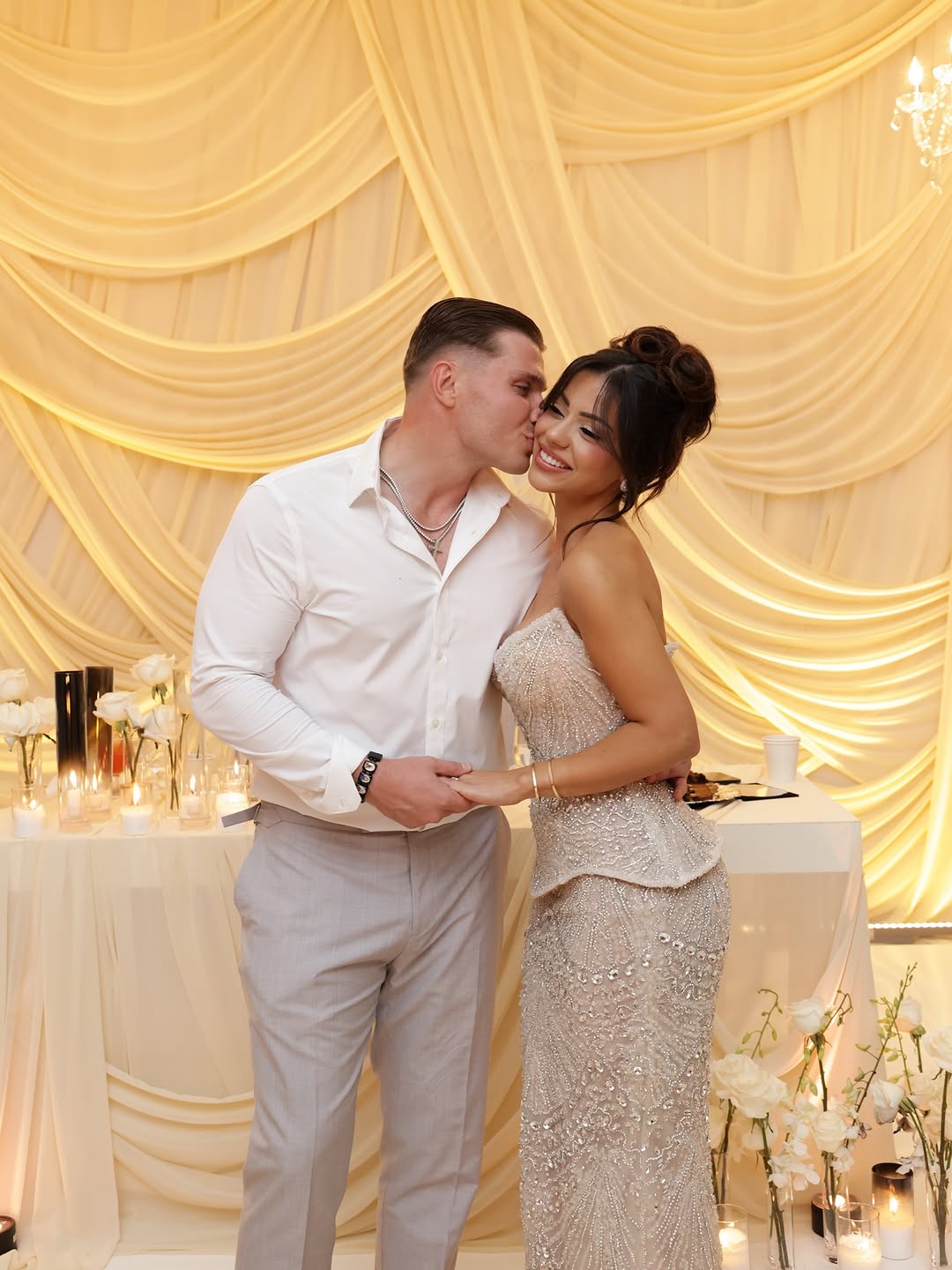 Two-Piece Silver Embellished Set