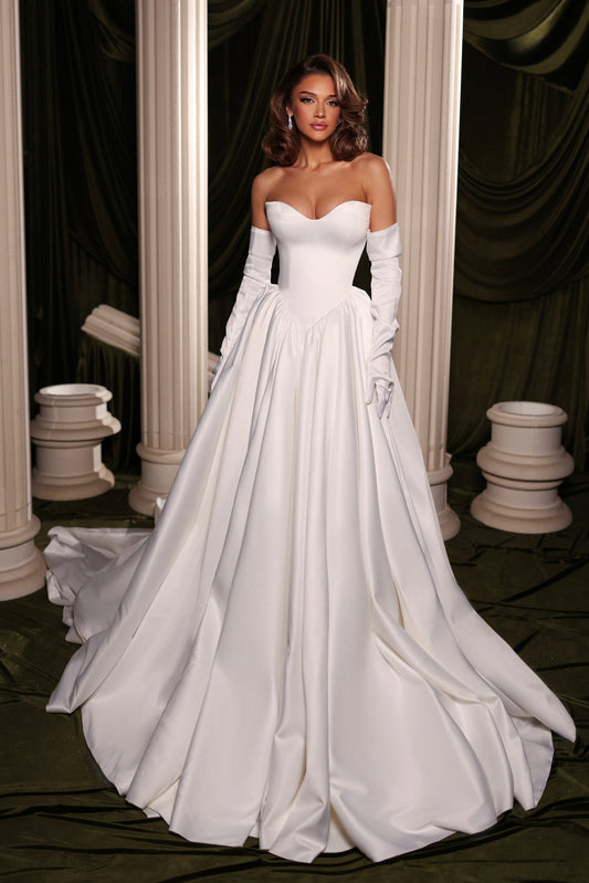 Sweetheart Satin Bridal Gown